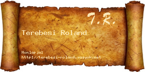 Terebesi Roland névjegykártya